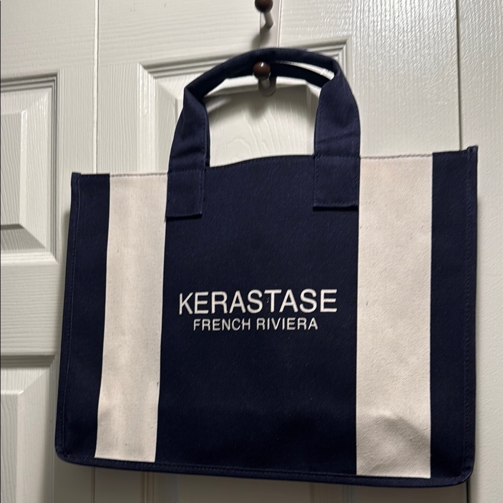 Kerastase Blue and White tote Bag with straps, brand new